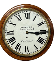 English 12'' fusee dial clock